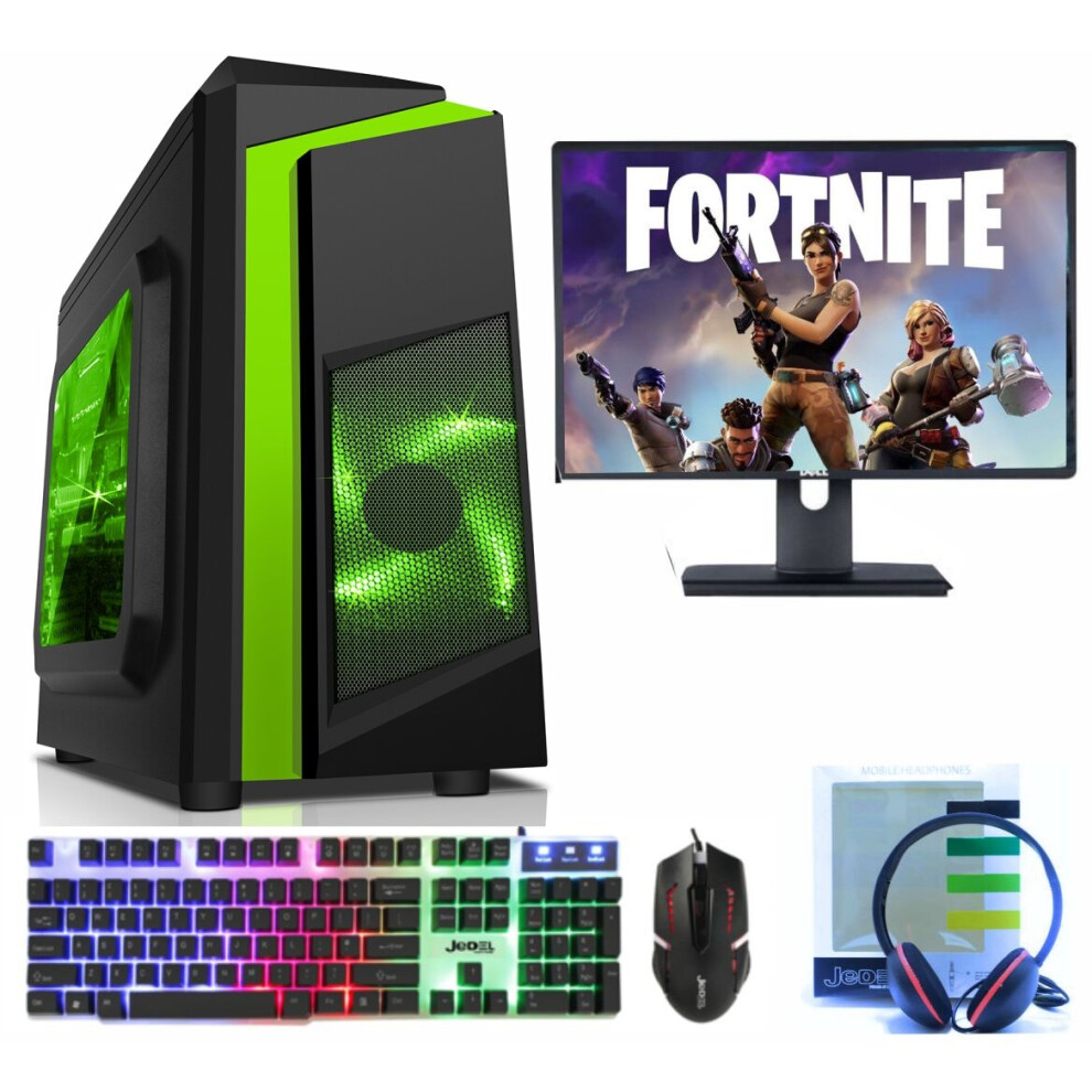 (500GB HDD, Onboard Graphic) Core i5 Gaming PC Monitor Bundle 8GB 1TB HDD GT730-image-OPC-P87HVTH-REFURBISHED