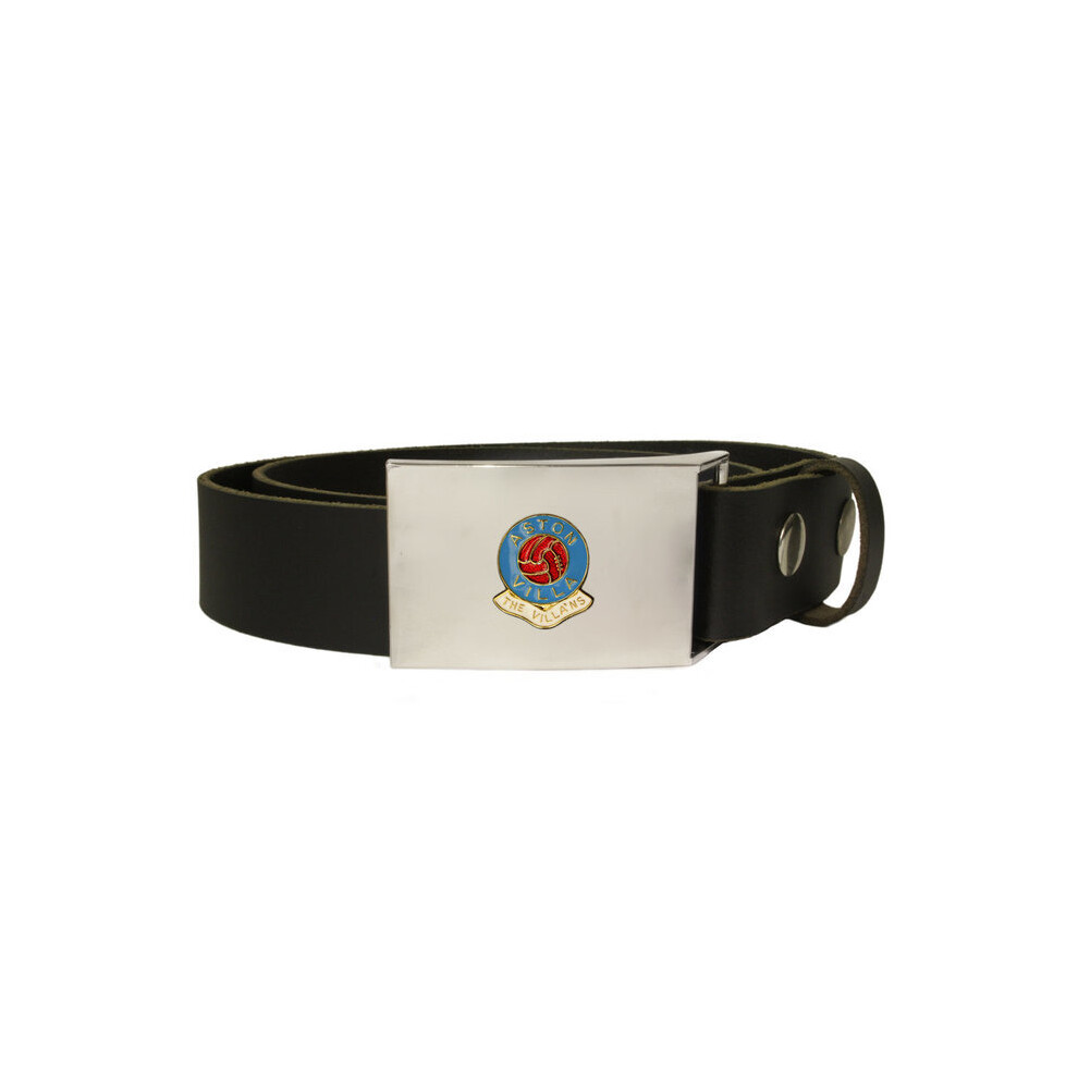 Aston Villa football club leather snap fit belt