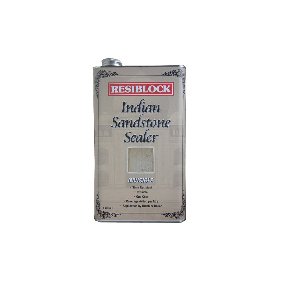 Everbuild Resiblock Indian Sandstone Sealers Invisible 5 Litre EVBRBINDINV5