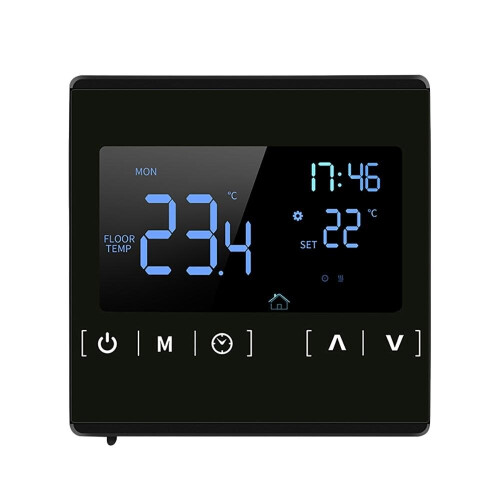 (Black) Smart Thermostat Lcd Touchscreen Thermostat
