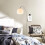 Living And Home (White, 130-180cm) Modern Arched Floor Lamp Reading Light Marble Base 2