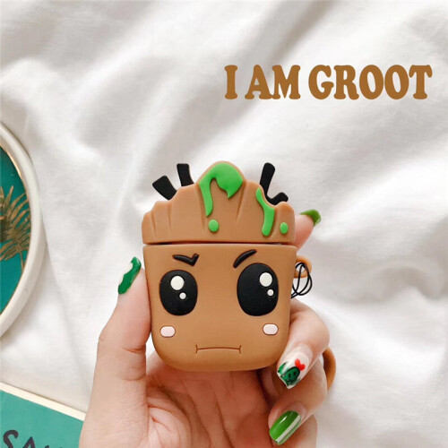 Custodia protettiva in silicone per gli Apple AirPods - Groot 1