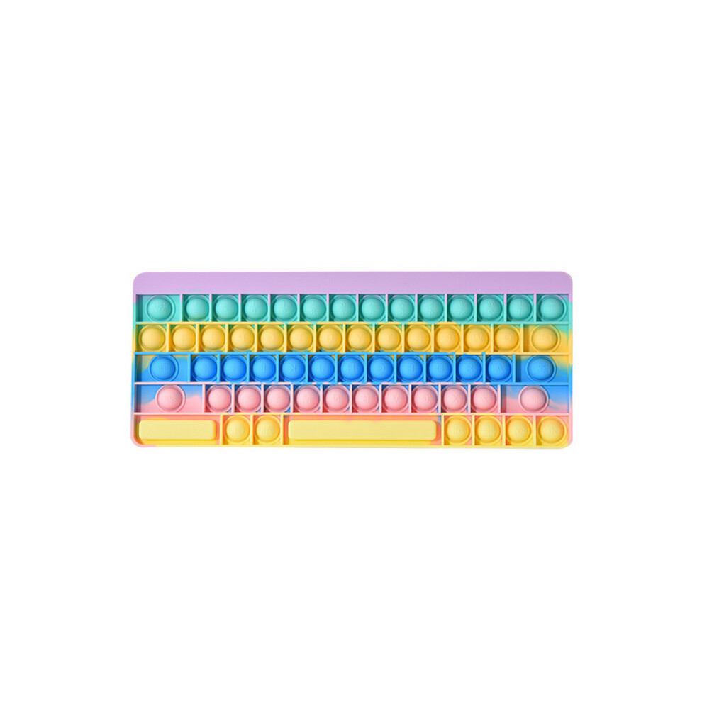 (Style 02) POP IT Toy Fidget Toy keyboard Silicone Bubble Toy
