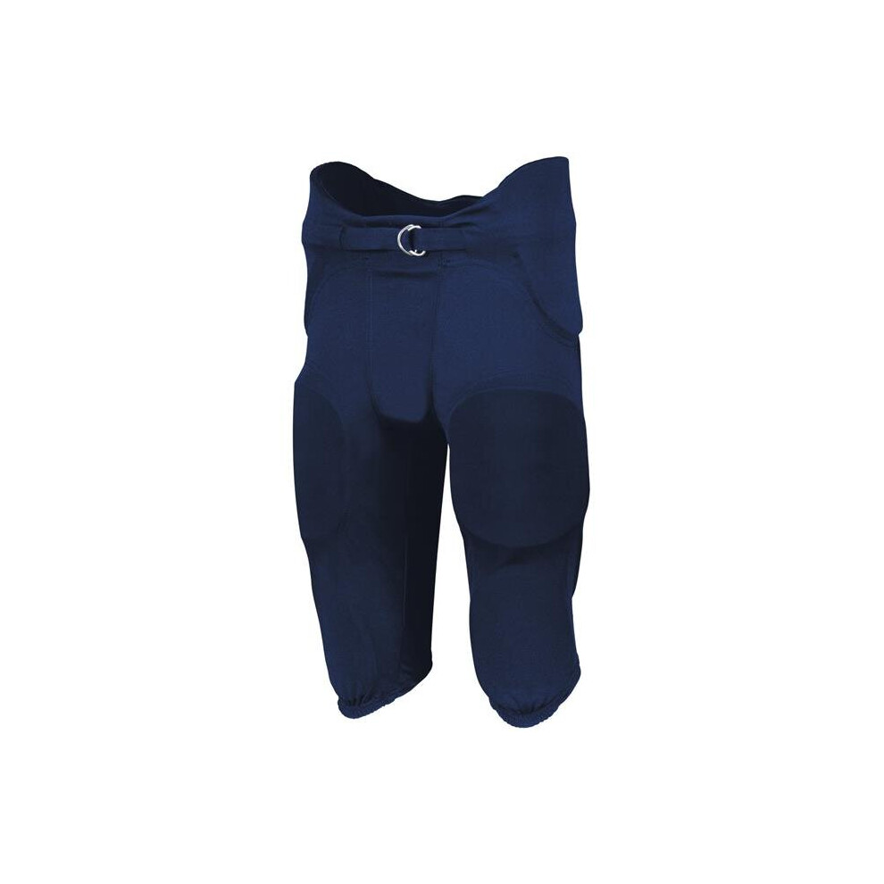 Russell F25PFW.NAV.XS Youth Integrated 7 Piece Pad Pant, Navy - Extra Small