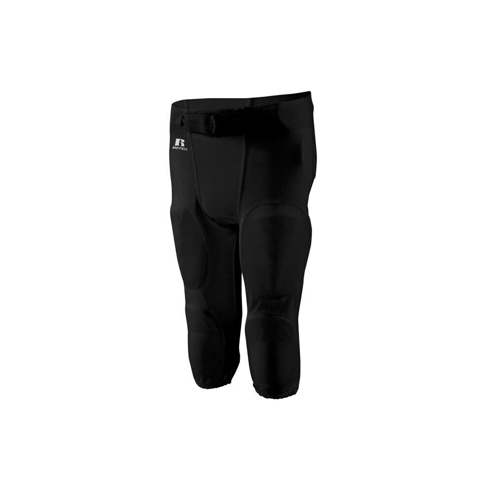 Russell F25PFP.BLK.M Adult Practice Pant, Black - Medium