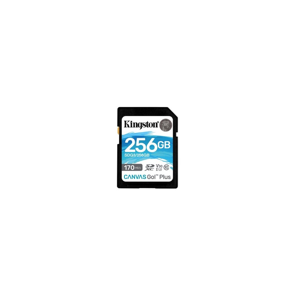 Kingston Technology Canvas Go! Plus memory card 256 GB SD UHS-I Class 10