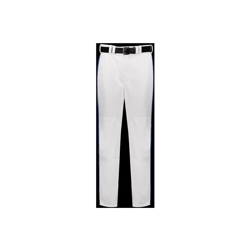 Russell R11LGM.WRO.3XL Adult Piped Diamond Series 2.0 Baseball Pant, White & Royal - 3XL