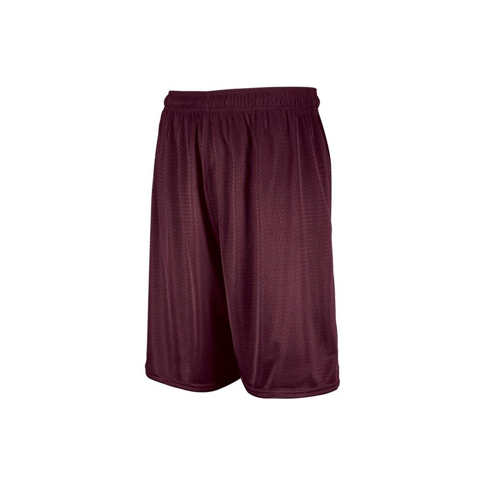 Russell 659AFM.MAR.L Adult Dri-Power Mesh Shorts, Maroon - Large