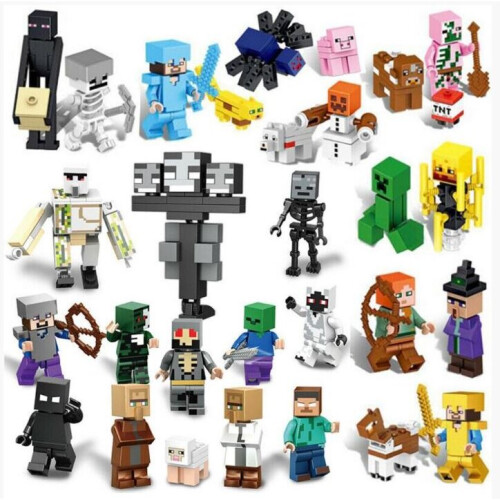 29PCS Blocks Figures Fit Building Characters World Mini My Series