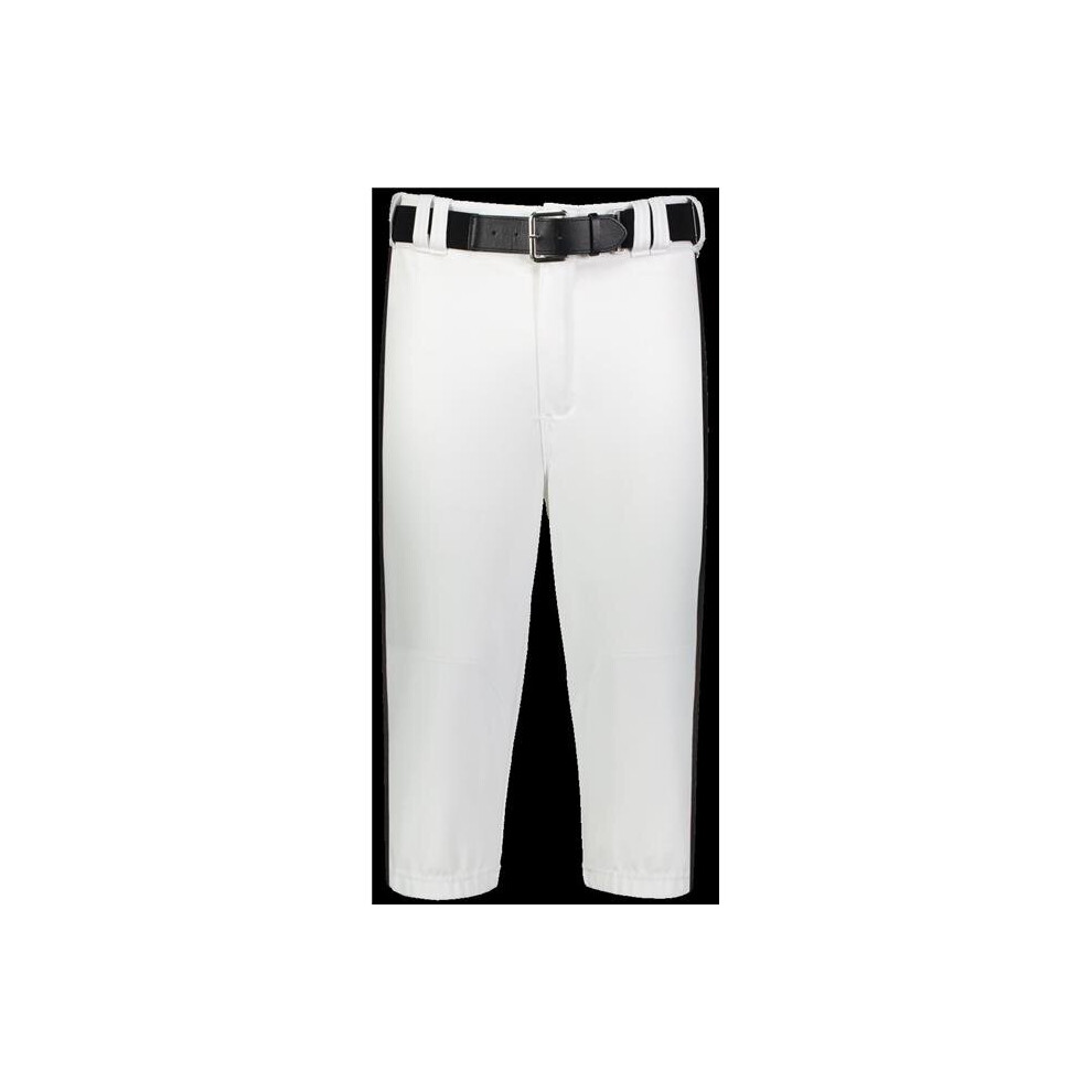 Russell R21LGM.WBK.XL Adult Piped Diamond Series Knicker 2.0 Pant, White & Black - Extra Large