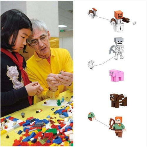 29PCS Blocs Figures Fit Building Characters World Mini My Series 1