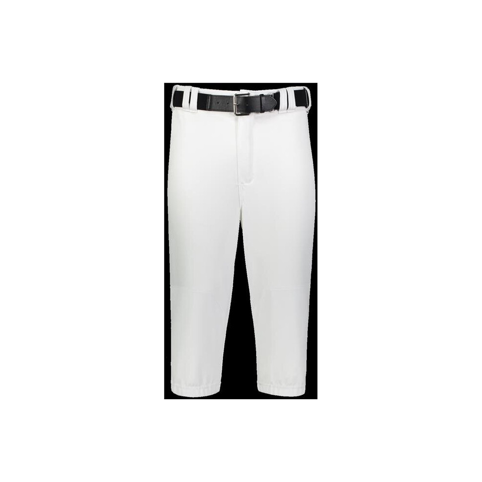 Russell R12LGM.WHI.2XL Adult Solid Diamond Series 2.0 Baseball Knicker Pant, White - 2XL