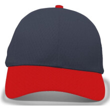 Pacific Headwear 805M.307.YTH Coolport Mesh Hook & Loop Adjustable Cap, Navy & Red - Youth