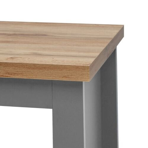Timber Art Design UK Lisbon Side Lamp Table Bedside Cabinet With Open Storage Light Grey 2