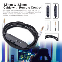 2m Audio Cord Nylon Braided Wire Cable w/Mic for Astro Gaming Headset
