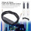 2m Audio Cord Nylon Braided Wire Cable w/Mic for Astro Gaming Headset 1