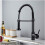 Swivel Spout Kitchen Sink Mixer Taps with Pull Out Bidet Spray Tap Chrome 6