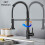 Swivel Spout Kitchen Sink Mixer Taps with Pull Out Bidet Spray Tap Chrome 4