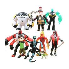 Ben 10 Akciófigurák – 9 darabos, 5 hüvelykes PVC figura készlet, játékmodell ajándék