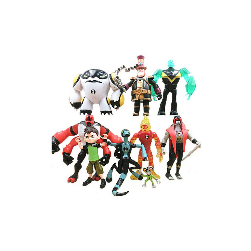 Ben 10 Action Figure 9pcs 5" PVC Doll Set Play Toy Model Gift
