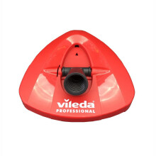 Vileda UltraSpin Mini Frame Red - Compact Microfibre Mop System with Foot-Pedal Spin, 30cm Wide Coverage
