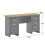 Timber Art Design UK Lisbon Double Pedestal Desk Light Grey Laptop Computer Desk Office 3