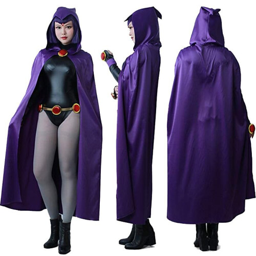 Anime Teen Titan Raven Costume Comic Cosplay Jumpsuit on OnBuy
