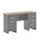 Timber Art Design UK Lisbon Double Pedestal Desk Light Grey Laptop Computer Desk Office 5