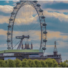 The London Eye Blank Photo Greeting Card SNL Gallery Photographic Cards