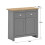 Timber Art Design UK Lisbon Compact 2 Doors 2 Drawer Sideboard Storage Cupboard Light Grey 5