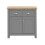 Timber Art Design UK Lisbon Compact 2 Doors 2 Drawer Sideboard Storage Cupboard Light Grey 2