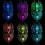 (Black) LED Gaming Keyboard & Mouse Set Rainbow USB Illuminated for PC Laptop Xbox PS4 3