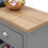 Timber Art Design UK Lisbon Console Hall Way Table with 2 Drawers Light Grey 4