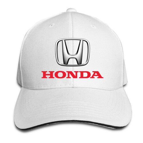 (White) Honda Logo Unisex Baseball Cap Adjustable Hat