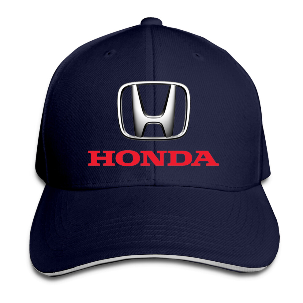 Cap Hat (Navy) Honda Logo Unisex Baseball Cap Adjustable Hat Blue