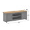 Timber Art Design UK Lisbon TV Unit Stand Media Cabinet 2 Doors and Shelf Light Grey 5