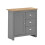 Timber Art Design UK Lisbon 1 Door 3 Drawer Storage Cabinet Sideboard Light Grey 3