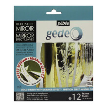 Spiegelblätter - Gédéo - Gold - 12er Pack - Metall - Innenbereich