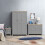 Timber Art Design UK Lisbon 3 Piece Set 3 Doors Wardrobe 7 Drawer Chest Bedside Light Grey 1