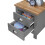 Timber Art Design UK Lisbon 3 Piece Set 3 Doors Wardrobe 7 Drawer Chest Bedside Light Grey 12