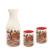Ilustrata Burgerzilla Sake Set