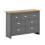 Timber Art Design UK Lisbon 3 Piece Set 3 Doors Wardrobe 7 Drawer Chest Bedside Light Grey 8