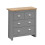 Timber Art Design UK 3 Piece Set 3 Doors Wardrobe 4 Drawer Chest Bedside Table  Light Grey 8