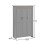 Timber Art Design UK 3 Piece Set 3 Doors Wardrobe 4 Drawer Chest Bedside Table  Light Grey 6