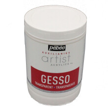 Gesso transparent - Pébéo - Apprêt pour tous supports - Absorbant - 250ml