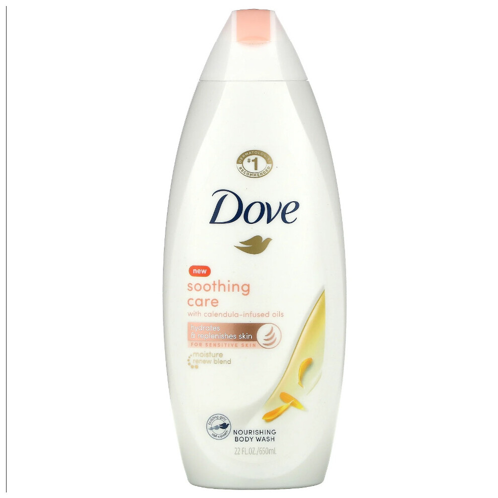 Dove, Nourishing Body Wash, Soothing Care with Calendula-Infused Oils