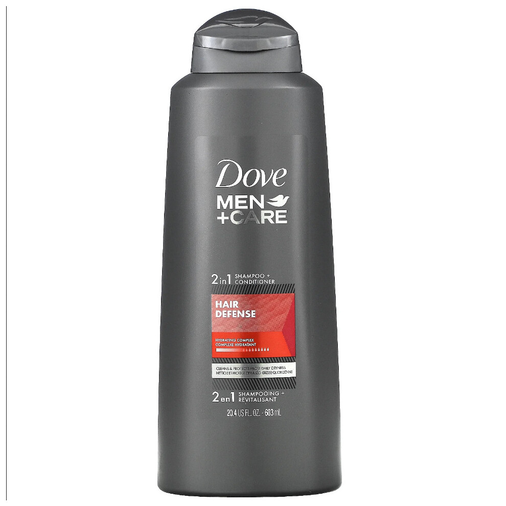 Dove, Men+Care, 2 In 1 Shampoo + Conditioner, Hair Defense, 603ml