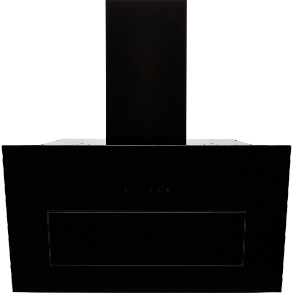 Elica BLOOM-STD-BLK 85 cm Chimney Cooker Hood - Black Glass