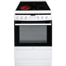 Amica 608CE2TAW 60cm Electric Cooker with Ceramic Hob – White, Affordable Everyday Cooking
