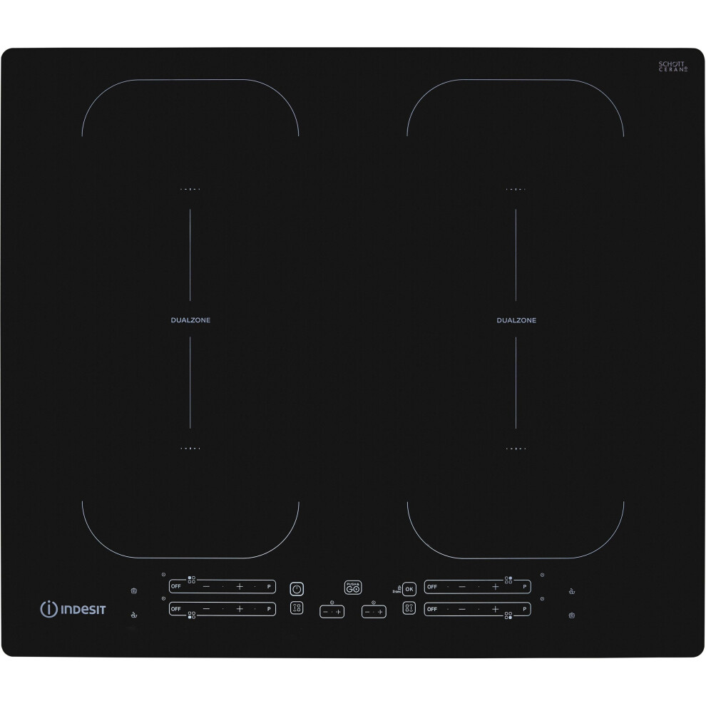 Indesit Ib88b60ne 59Cm Induction Hob - Black, Budget-Friendly & Reliable